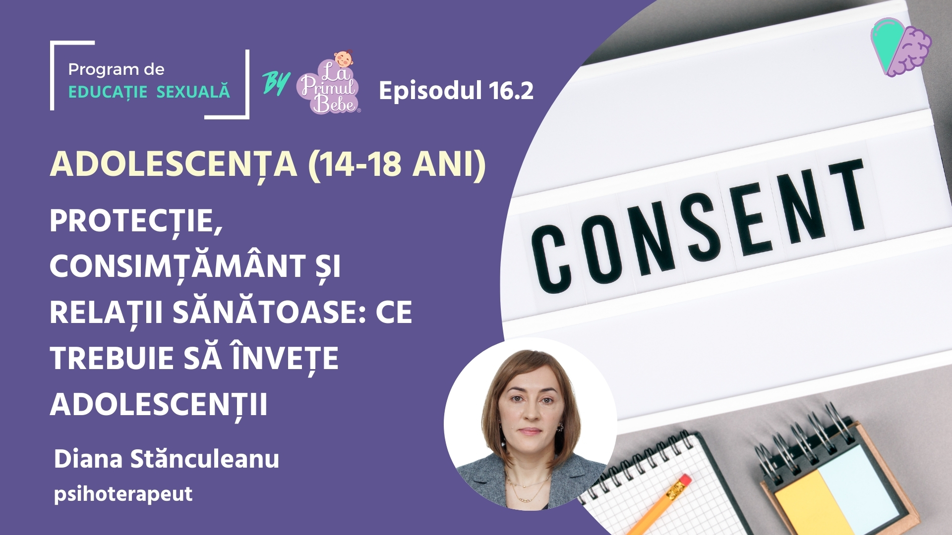PES – E16.2 – ADOLESCENȚA (14-18 ani)  Protecție, consimțământ și relații sănătoase: Ce trebuie să învețe adolescenții